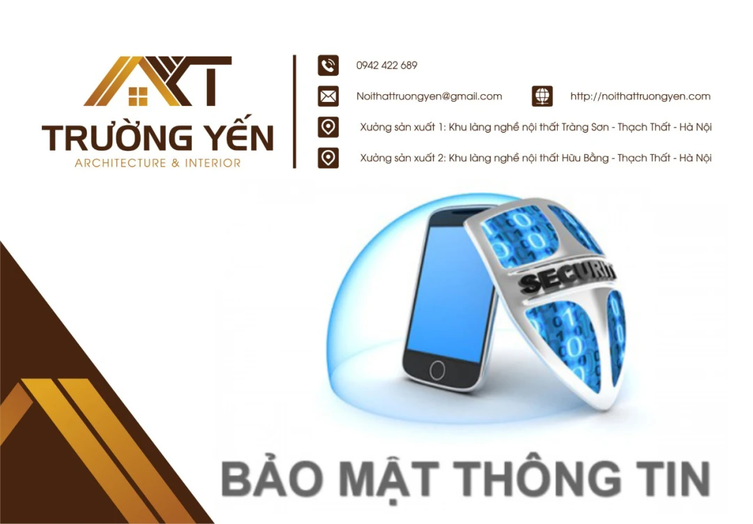 CHÍNH SÁCH BẢO MẬT THÔNG TIN TẠI NỘI THẤT TRƯỜNG YẾN