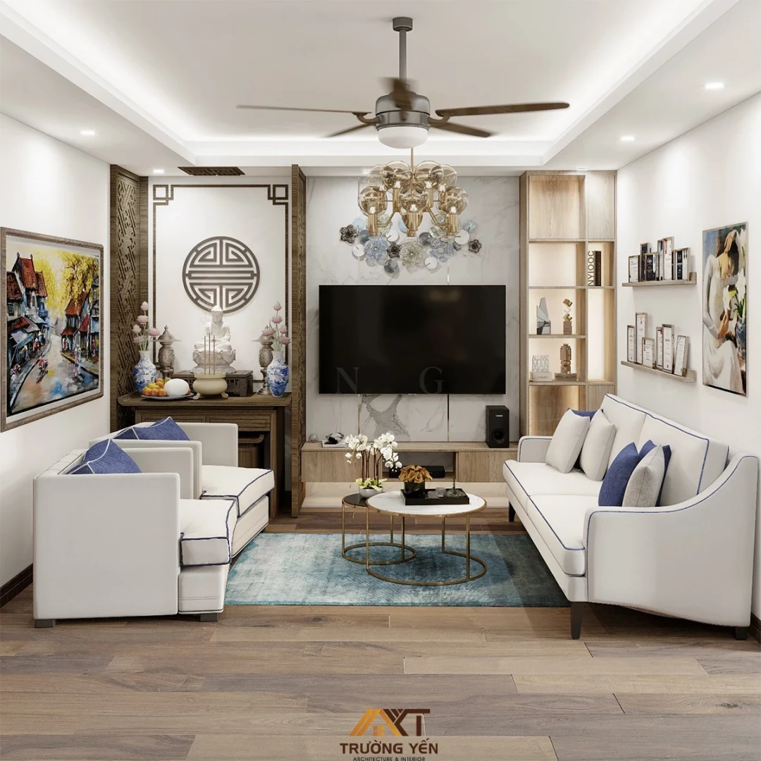 Dịch vụ tư vấn thiết kế thi công nội thất phòng khách tại Nội Thất Trường Yến